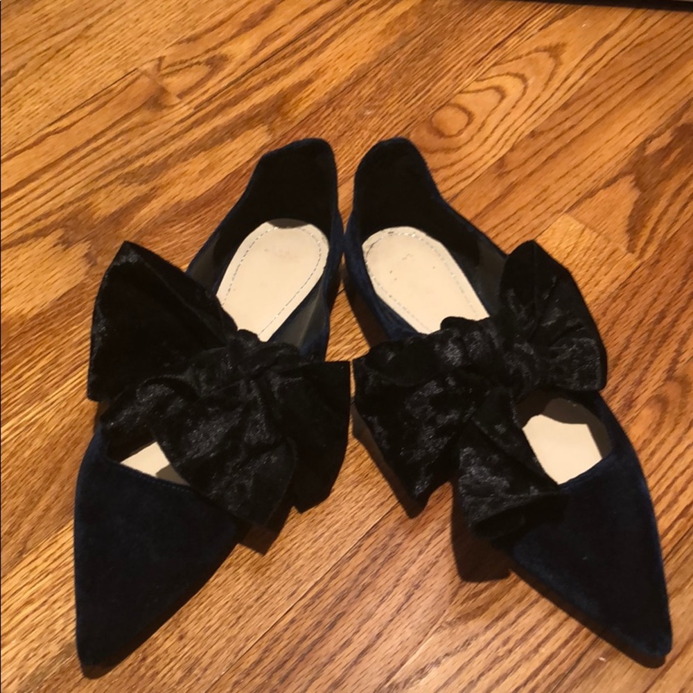 Zara flats with bow